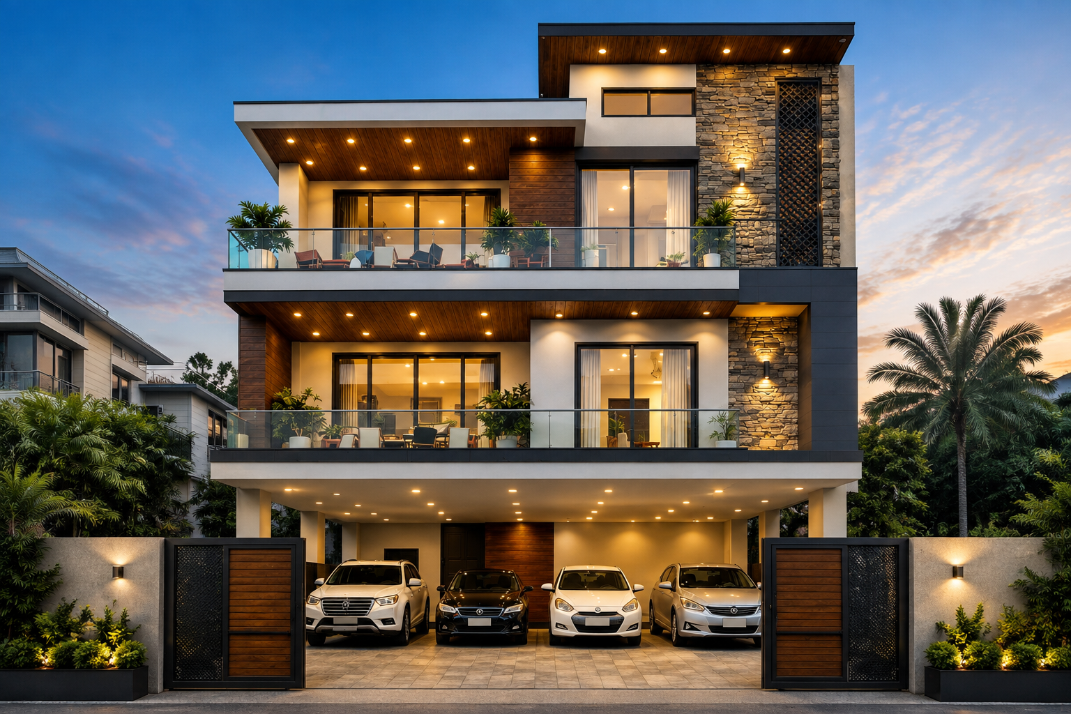 Landscaped garden